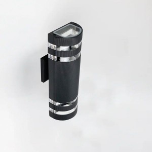 Фасадный светильник General GWL-2MR16-GU10-R-IP65 Черный с двойным боковым рассеивателем Потис