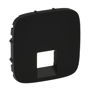 Valena Allure - Лицевая панель для одиночных телефонных/информационных розеток, антрацит