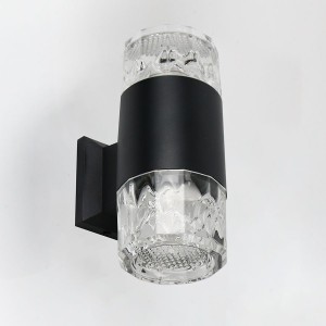 Фасадный светильник General GWL-2MR16-GU10-R-IP65 Черный Фрозен