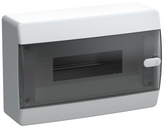 UNION Compact Корпус пластиковый ЩРН-П-12 IP41 черная прозрачная дверь IEK