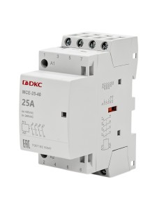 Контактор модульный YON max типа MCE, 4P, 25A, 240В, 4НО DKC