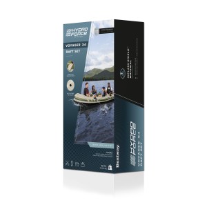 65156 NEW Надувная лодка "Voyager X4 Raft" вёсла, насос, 350х145см BESTWAY