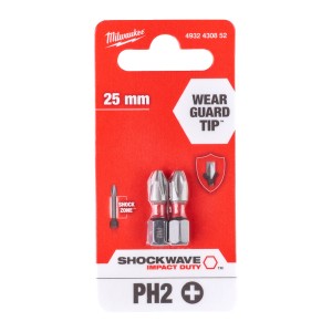 Бита Shockwave PH2 25 мм (2 шт), MILWAUKEE