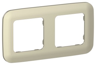 FLITE Рамка 2-местная РУ-2-А-ФлШ шампань IEK