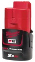 Аккумулятор MILWAUKEE M12 B2 2 Ач