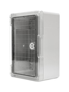 ПАНЕЛЬ ABS С ПЛАСТИКОВОЙ ПРОЗРАЧНОЙ КРЫШКОЙ 20X30X13