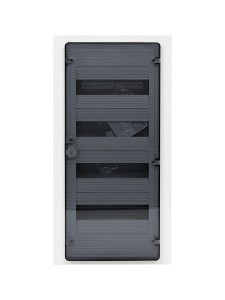 Щит скрытой установки 48 мест, винтовые клеммы, (652х318х72), IP-40 // Hager - Golf (Прозрачная матовая дверь)