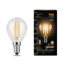 Лампа Gauss Filament Шар 9W 680lm 2700К Е14 LED