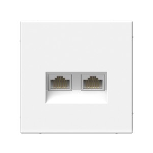 ARTGALLERY РОЗЕТКА двойная компьютерная RJ45+RJ45, кат.6А, механизм, ЛОТОС
