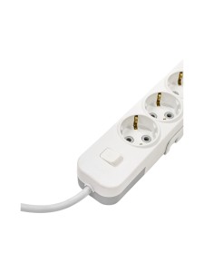 EL-BI,Myra,удлинитель 4гн5м с/з с выкл. белый,527-010205-422