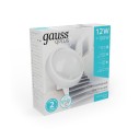 Св-к LED Gauss IP54 D175*76 12W 990lm 4000K 160-260V Qplus круг с оптико-микроволновым сенс 1/30