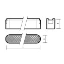 Низковольтный трековый светильник  MTR16 1412 12W 4000K grid 60° BL IP20