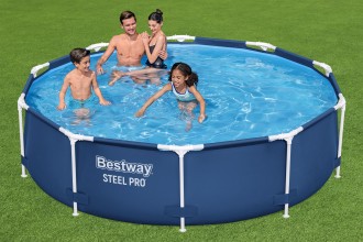 56679 NEW Каркасный бассейн Steel Pro 305х76см с фильтр-насосом 1249л/ч BESTWAY