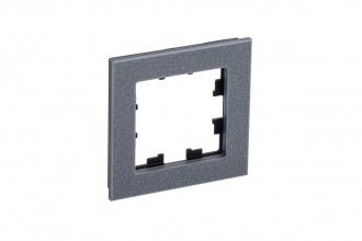 Рамка 1-постовая, МРАМОР АЙС ГРЕЙ