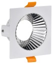 LIGHTING Светильник 4109 встраиваемый поворотный под лампу GU10 белый/хром пластик IEK