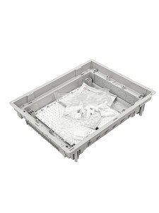 U24FPW IT PL, Щит встраиваемый мультимедийный, 2 ряда, белая дверца, IP30