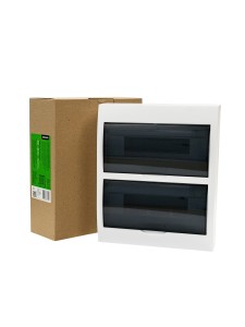 Корпус пластиковый ЩРН-П-24 черн. прозр. дверь IP41 GENERICA