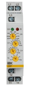 Реле контроля фаз ORF-05 трехфазное 220-460В AC IEK