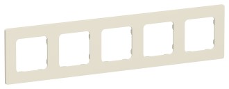 FLITE Рамка 5-местная РУ-5-К-ФлСл сливочный IEK