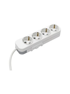 EL-BI,Myra,удлинитель 4гн2м с/з белый,527-010202-411