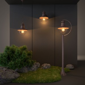 GL 3002H / Светильник садово-парковый Talli H брауни