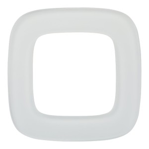 Valena Allure - Рамка 1 пост, белое стекло