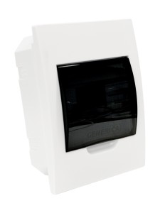Корпус пластиковый ЩРВ-П-6 черн. прозр. дверь IP41 GENERICA