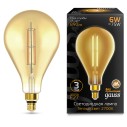 Лампа Gauss Filament PS160 6W 890lm 2700К Е27 golden straight LED