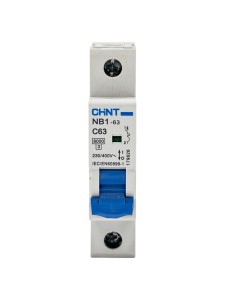 Автоматический выключатель NB1-63 1P 63A 6kA х-ка C (DB) (R)