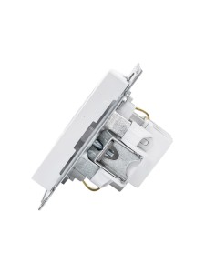 ATLASDESIGN РОЗЕТКА с заземлением без шторок, 16А, механизм, БЕЛЫЙ