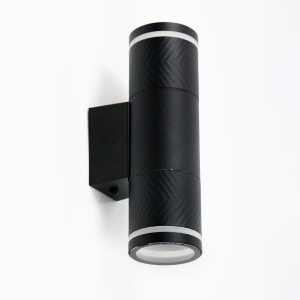 Фасадный светильник GWL-2MR16-GU10-R-IP65 Черный Шпиль