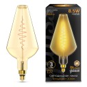 Лампа Gauss Filament Vase 8.5W 660lm 2000К Е27 golden flexible LED