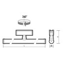 Низковольтный трековый светильник MTR16 4208 8W 4000K 200° BL IP20