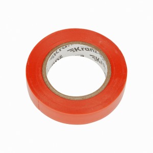 Изолента ПВХ 0,13х15мм, 20м, красная KRANZ.