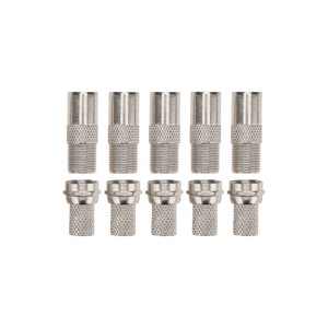 Переходник угловой штекер F – гнездо F REXANT