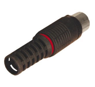 TV-разъем гнездо без пайки черный REXANT