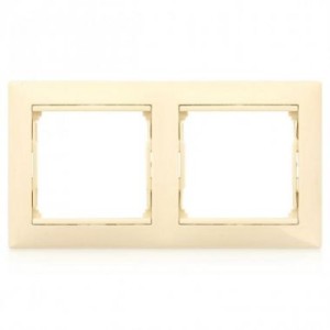VALENA DIY Рамка 2-местная жемчужный
