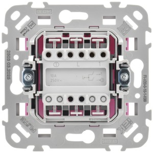 FLITE Выключатель 2-клавишный 10А ВС12-1-0-ФлПр пурпурный IEK