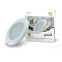 Светильник Gauss Glass круг 6W 450lm 3000K 185-265V IP20 монт Ø80 100*36 с дек стеклом LED 1/10/40