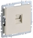 BRITE Розетка компьютерная RJ45 кат.6 РК11-БрКр бежевый IEK