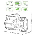 Фонарь прожекторный Gauss модель GFL604 3W 150lm lead acid 900mAh LED 1/10/40