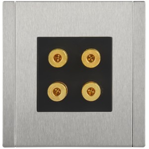 FORTE&PIANO Аудиорозетка 4-местная FP739M металл никель IEK