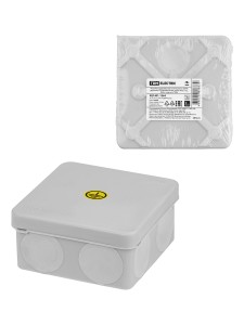 Коробка уравнивания потенциалов( КУП) двухкомп ОП 80х80х40 мм,шина 6х9,6гр.,IP66,  инд. ш/к TDM.