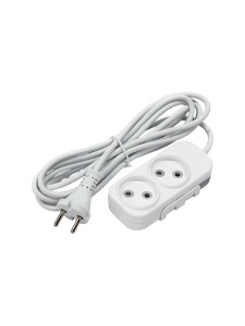 EL-BI,Myra,удлинитель 2гн3м б/з белый,527-110203-260