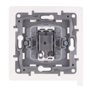 ETIKA Переключатель 1-клавишный схема 6 10АХ IP44 безвинтовые зажимы слоновая кость