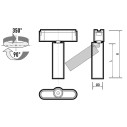 Низковольтный трековый светильник MTR16 2008 8W 4000K 24° BL IP20