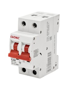 Автоматический выключатель YON max типа MD63S, 4,5кА, 2 полюса, хар-ка C, 32А DKC