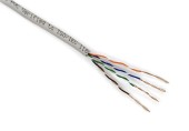 ITK Витая пара U/UTP кат.5E 4х2х24AWG solid PVC серый (305м)