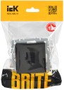 BRITE Розетка компьютерная RJ45 кат.6 РК11-БрЧ черный IEK