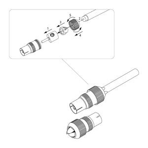 TV-разъем гнездо без пайки Орех REXANT